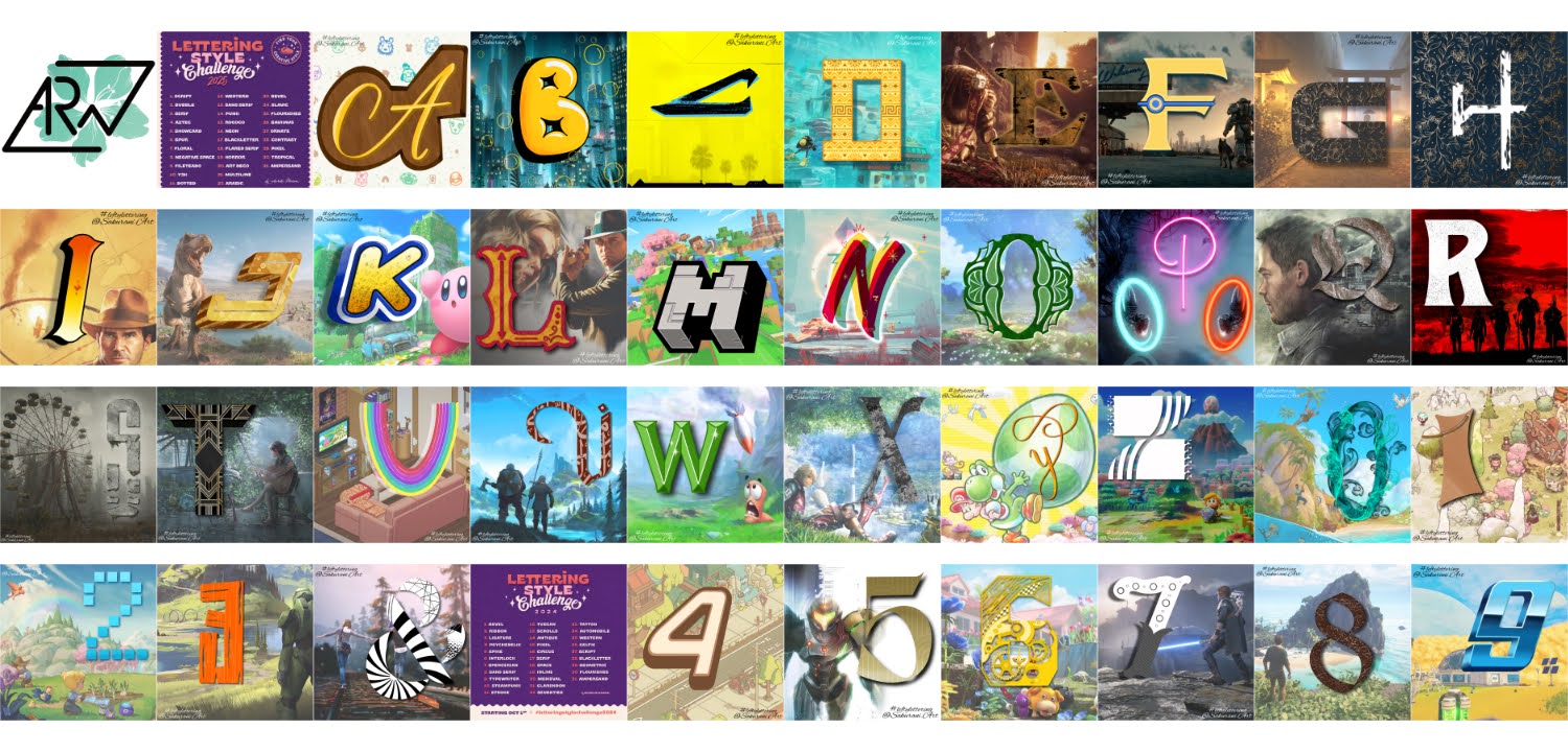 The Lettering Style Challenge 2025 – by Aurelie Maron